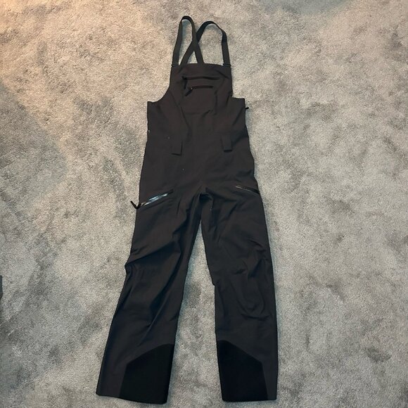 Arc’teryx Sentinel Full Bib Pant Womens Medium Regular Black Goretex Recco 11117 - Picture 1 of 16